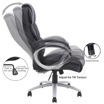 An Image Sample of BestOffice Ergonomic Office Chair Adjustable Features 