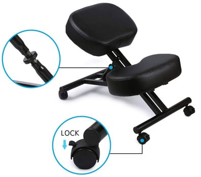 Dragonn Ergonomic Kneeling Chair Lock Mechanism - Chair Institute