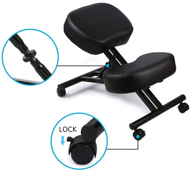 An Image Sample of DRAGONN Ergonomic Kneeling Chair Lock Mechanism
