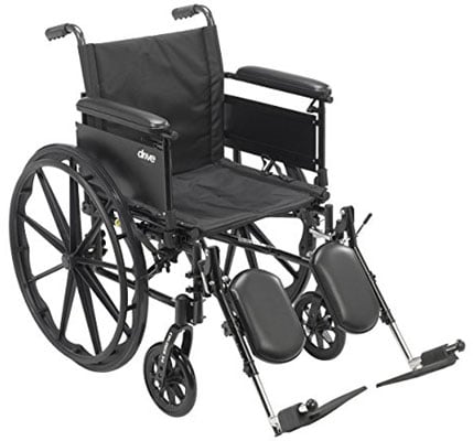 An Image Sample of Left View of Drive Medical X4 Cruiser Wheelchair