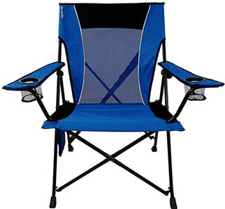 Blue Kijaro Dual Lock Portable Camping and Sports Chair