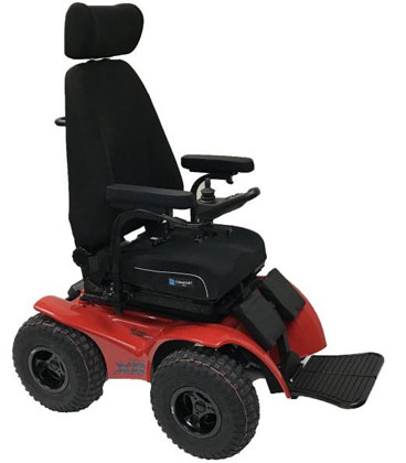 Extreme X8 All Terrain Wheelchair, Red Black