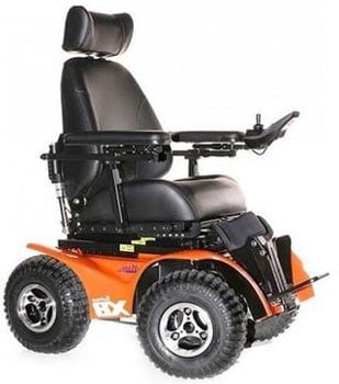 An Image Sample of Extreme X8 All Terrain Wheelchair Orange Variants
