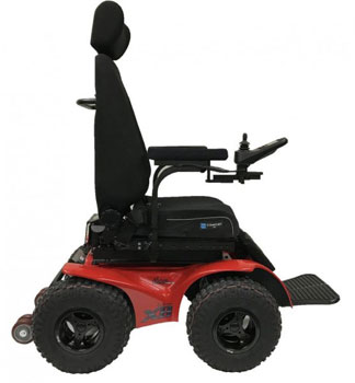 An Image Sample of Extreme X8 All Terrain Wheelchair Red Variants