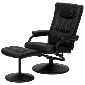 An Image Sample of Flash Furniture Contemporary Leather Recliner Chair: Right View