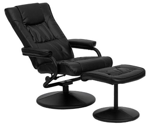 An Image Sample of Flash Furniture Contemporary Leather Recliner Chair: Left View