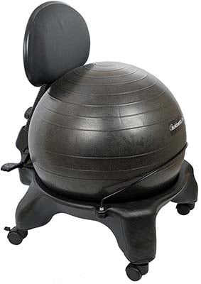 Image of a ball desk chair