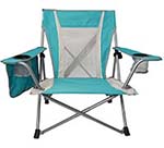 A smaller image of Kijaro Dual Lock Portable Beach Wave Chair in Ionian Turquoise Color