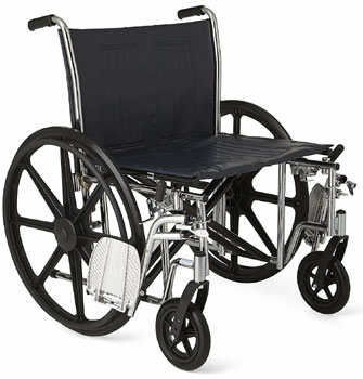 An Image Sample of Medline Bariatric Wheelchair Easy Adjustability