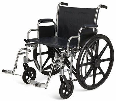 Medline Bariatric Wheelchair Right Angle View