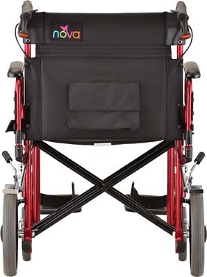 An Image Sample of On-Board Storage of NOVA Medical Heavy Duty Transport Wheelchair