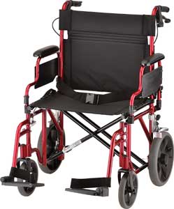 An Image Sample of Nova Transport Chair 332: Red
