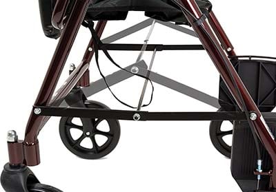 An image showing foldable feature of ProBasics Transport Rollator