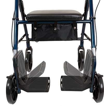 An image showing fold down foot rest of ProBasics Transport Rollator