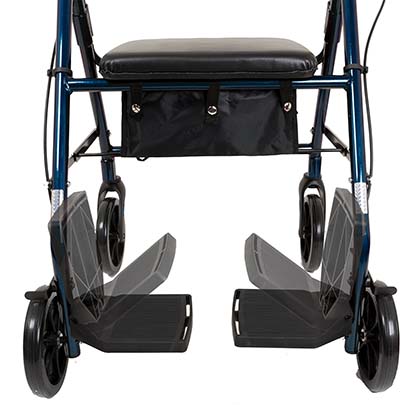 Fold down foot rest of ProBasics Transport Rollator