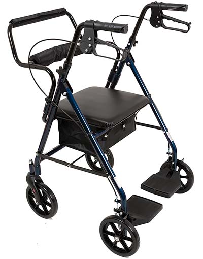 An image of ProBasics Transport Rollator in blue color
