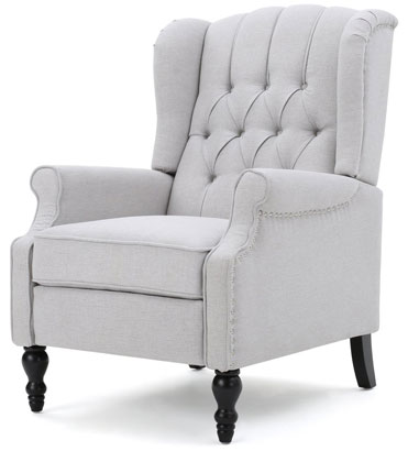 An Image of Best Armchairs for Back Pain: Elizabeth Tufted Fabric Armchair