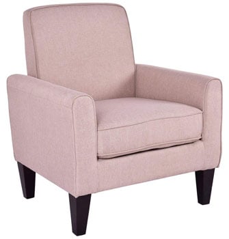 An Image of Beige Variants of Best Armchairs for Back Pain: Giantex Modern Accent Armchair
