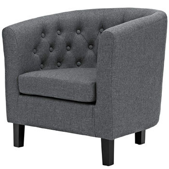 An Image of Gray Variants of Best Armchairs for Back Pain: Modway Prospect Contemporary Armchair