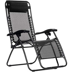 An Image of Best Lounge Chair for Lower-Back Pain: AmazonBasics Zero Gravity Chair