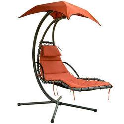 An Image of Best Lounge Chair for Lower-Back Pain: PatioPost Outdoor Hanging Chaise Lounger