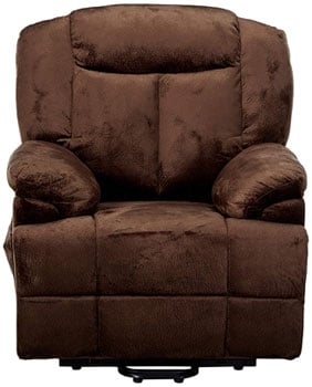 An Image Sample of Coaster Power Lift Recliner Front View