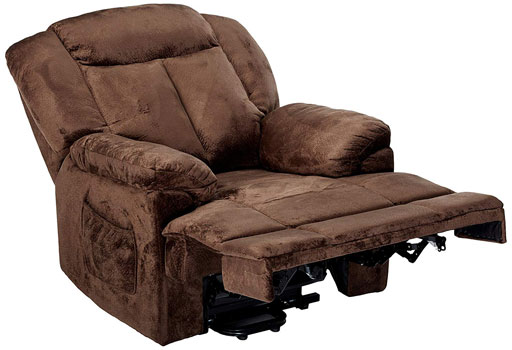 An Image Sample of Coaster Power Lift Recliner Left Recliner View