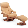A Small Image of beige Giske Recliner and ottoman