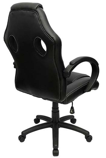 Back view of black Furmax Office Chair High Back
