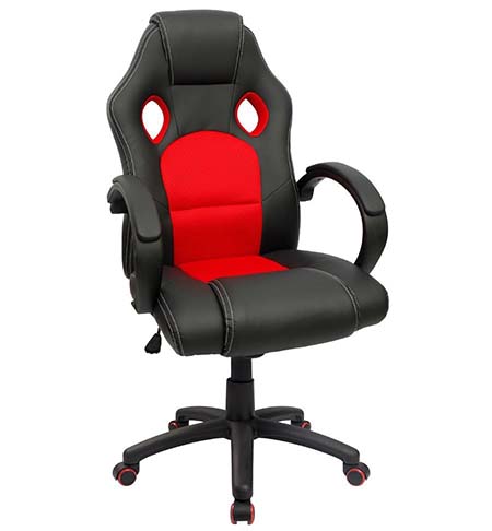 Red Furmax High Back Ergonomic Desk Chair
