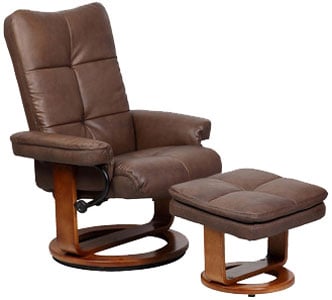 An Image of Macmotion Chairs: NuBuck Recliner and Ottoman