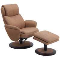 A Small Image of Macmotion Chairs: Taupe Fabric Recliner and Ottoman