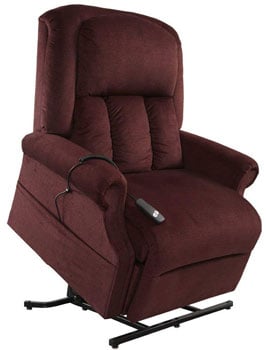 A Bordeaux Mega Motion Easy Comfort Superior Recliner in power lift action