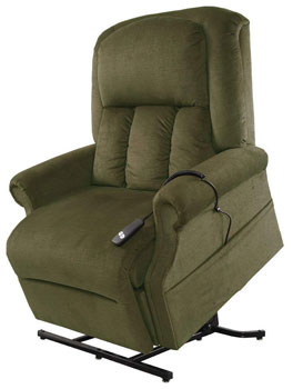 Forest Green variant of Mega Motion Easy Comfort Superior in power lift action