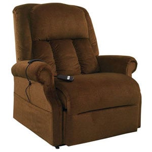 Mega Motion Easy Comfort Superior in Walnut upholstery