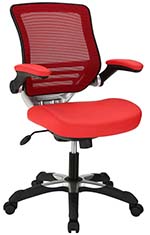 A smaller image of Modway Edge Mesh Office Chair in red color