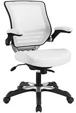A smaller image of Modway Edge Mesh Office Chair in white color