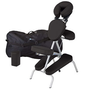 Black upholstery Earthlite Vortex Massage Chair