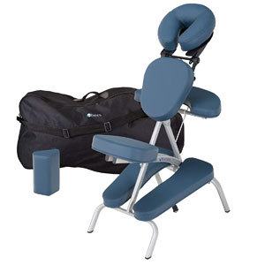 Mystic Blue color Earthlite Vortex Portable Massage Chair Review 