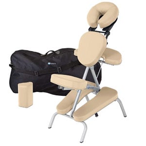 Vanilla Creme color Earthlite Vortex Massage Chair