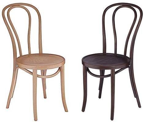 Bentwood Café Chair, Beige and Black Color, different types of chairs for weddings