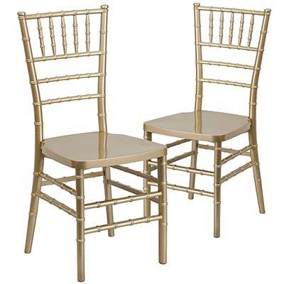 Banquet Chair (Chiavari Chair) Golden Color, different types of chairs for weddings