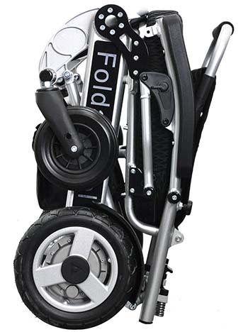 An image of Foldawheel PW-1000XL Power Chair fully folded