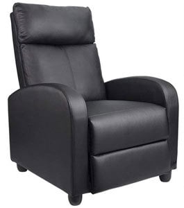 A Black Homall Single Recliner Chair