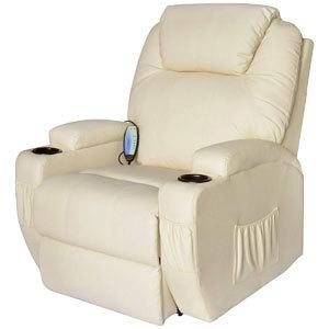 Cream variant of the HOMCOM Massage Chair 