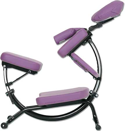 An image of the purple variant of the Pisces Dolphin II Portable Massage Chair