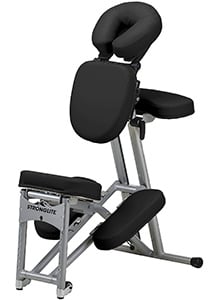 An image of the StrongLite Ergo Pro II Portable Massage Chair in black upholstery