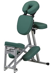 An image of the StrongLite Ergo Pro II Portable Massage Chair in teal upholstery