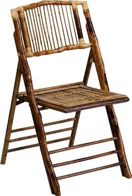 Rattan folding chair, types of chairs used at weddings