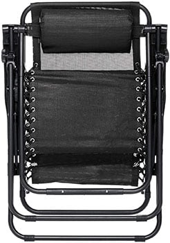Folded AmazonBasics Zero Gravity Lounge Chair